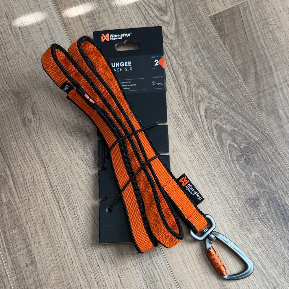 Non-stop Dogwear Orange Bungee Leash